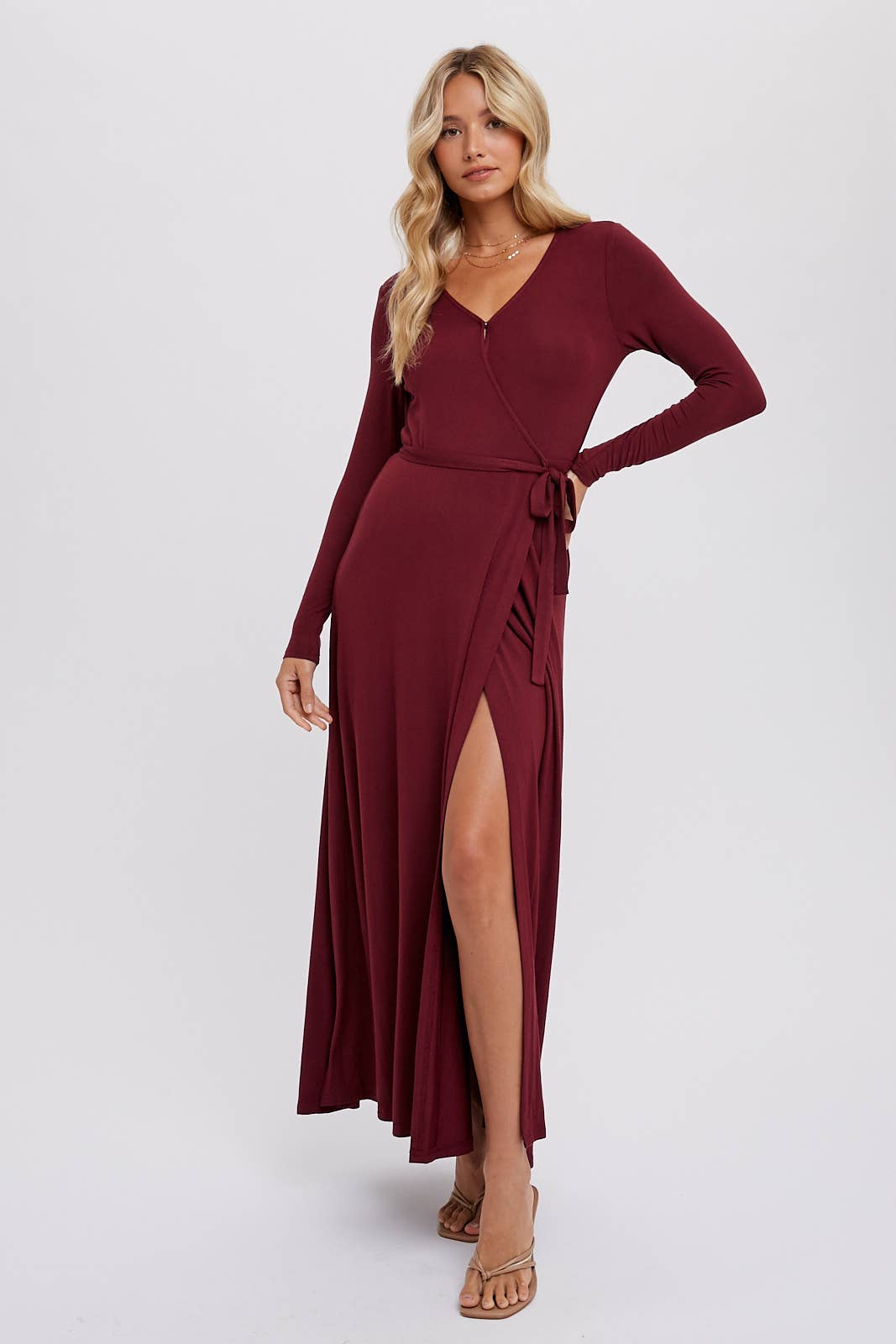 Boutique wrap shop dress