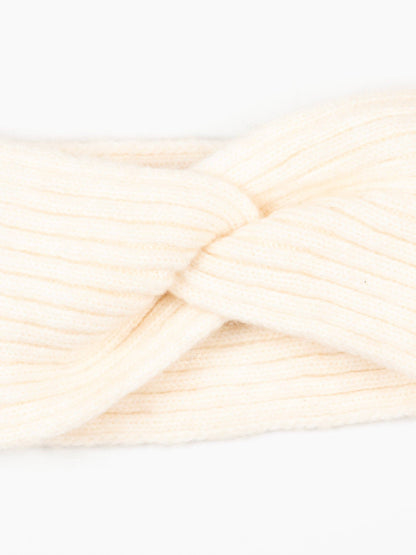 Selena Knitted Headband in Cream