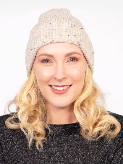 Lainey Beanie Hat in Cream