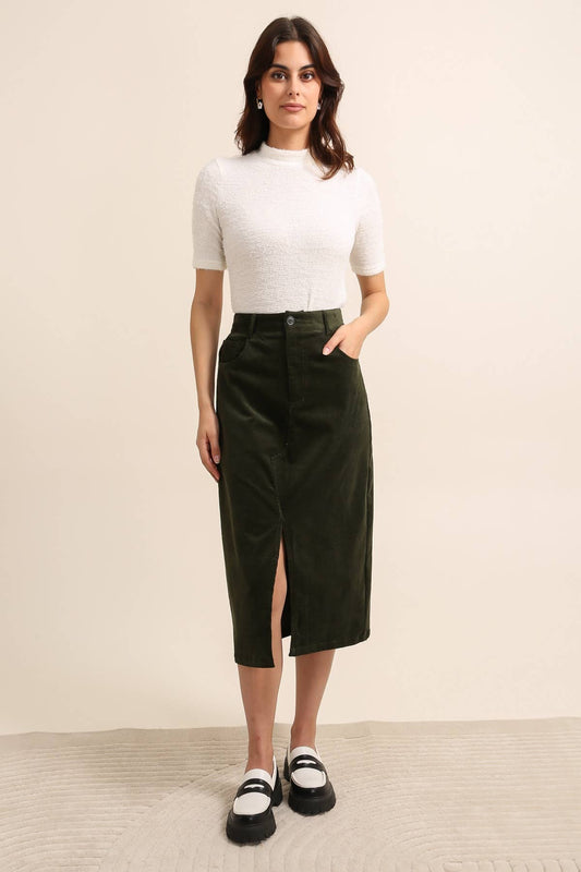 Forest Velvet Skirt -  Final Sale