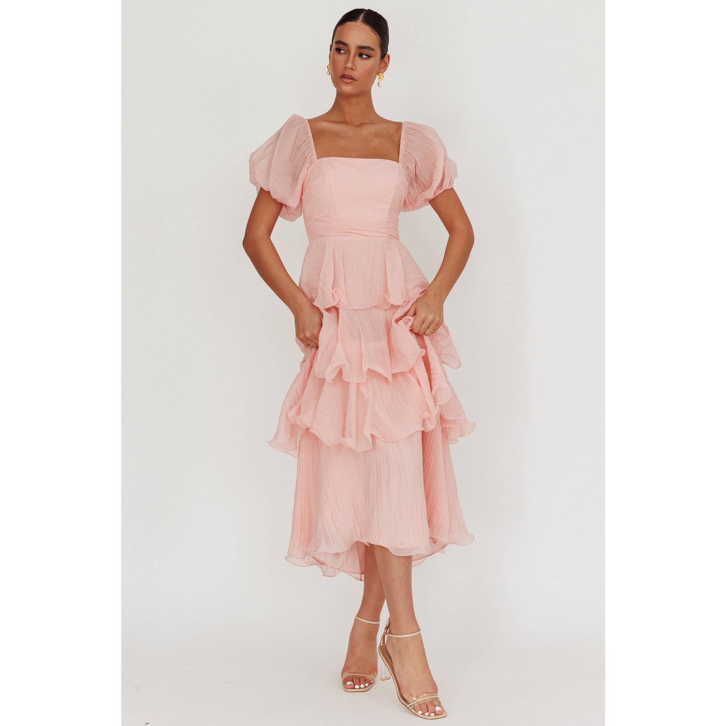 Diana Ruffle Maxi Dress