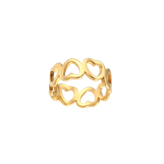 Linked Hearts Ring