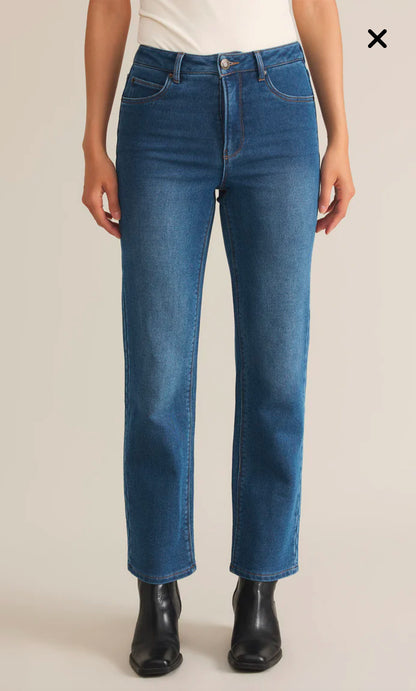 Val Straight Leg Denim in Vintage Indigo