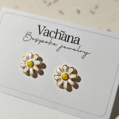 Little Daisy Flower Stud Earrings