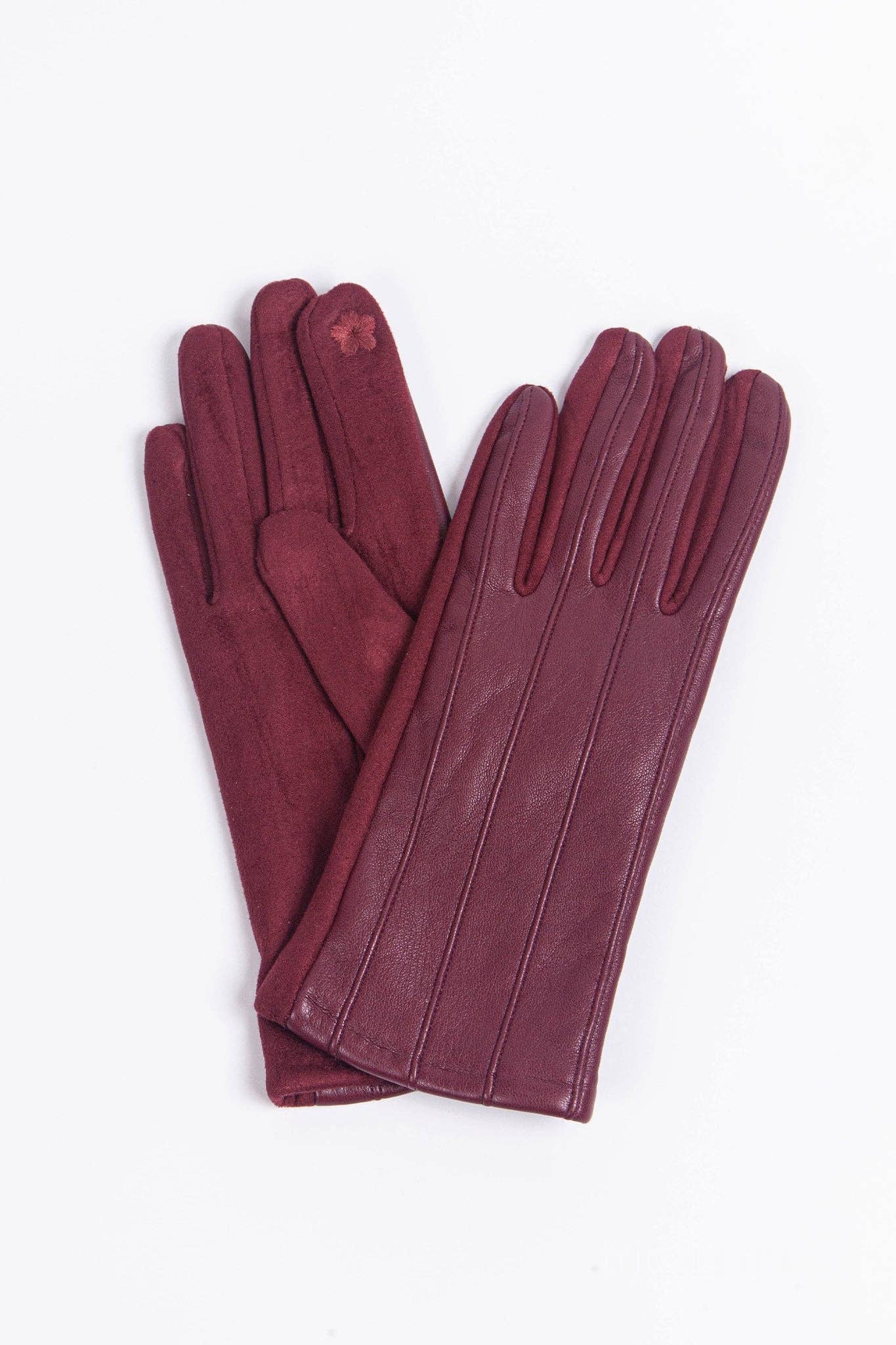 Rose Gloves in Berry