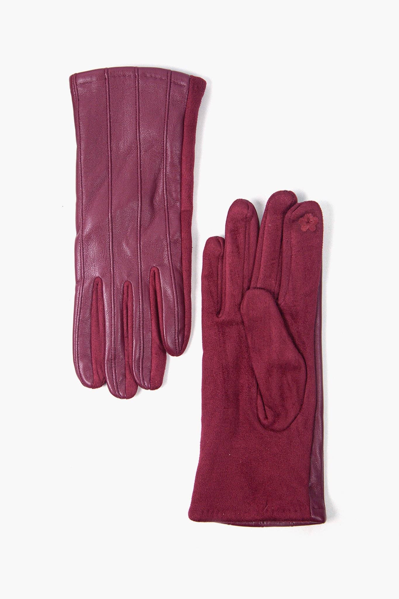 Rose Gloves in Berry