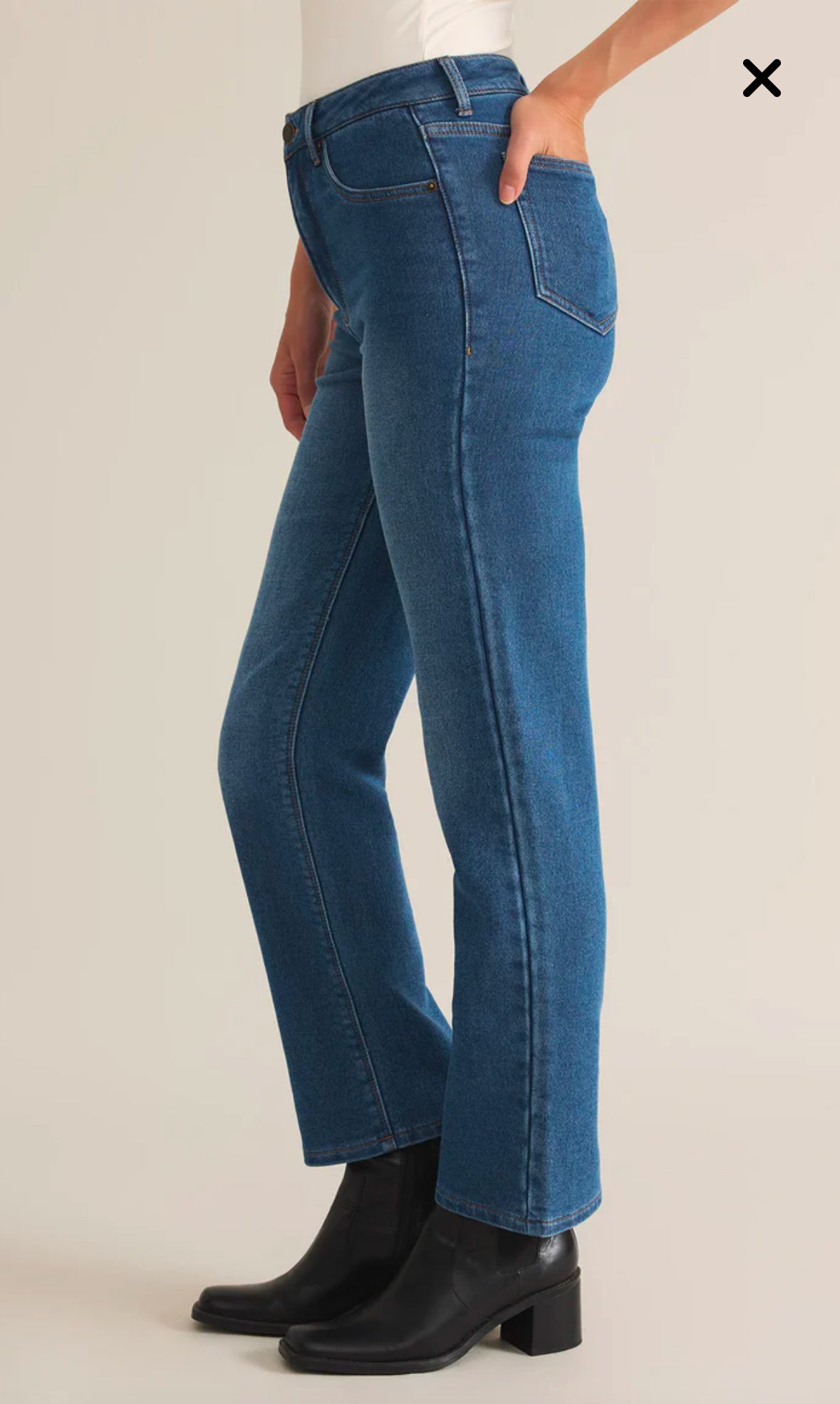 Val Straight Leg Denim in Vintage Indigo