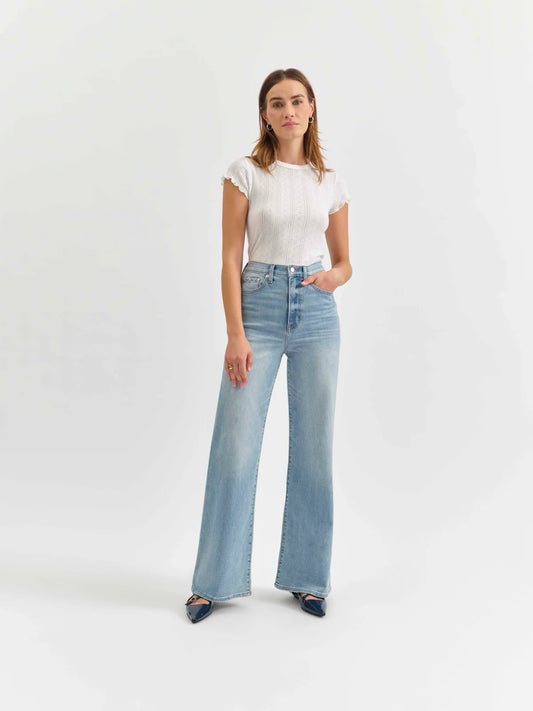 Far Out High Rise Wide Leg Jean