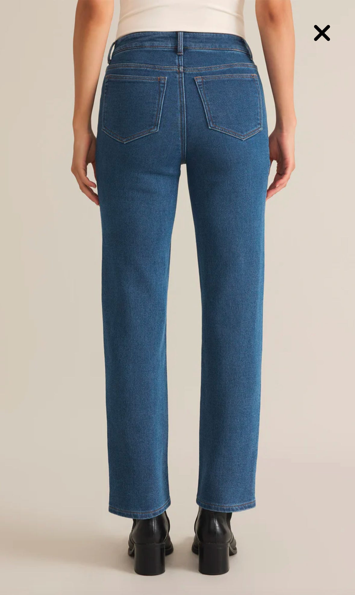 Val Straight Leg Denim in Vintage Indigo