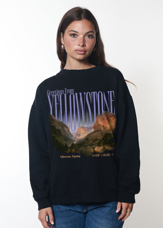 Greetings from Yellowstone Crewneck Sweatshirt