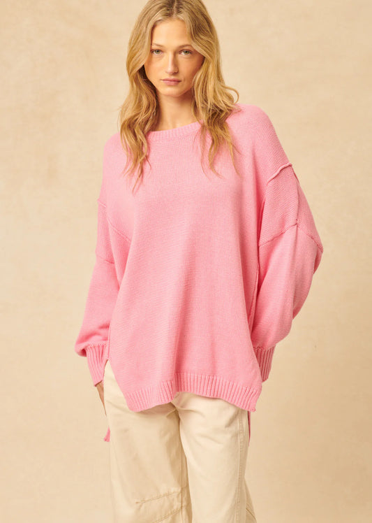 Carter Sweater in Carnation