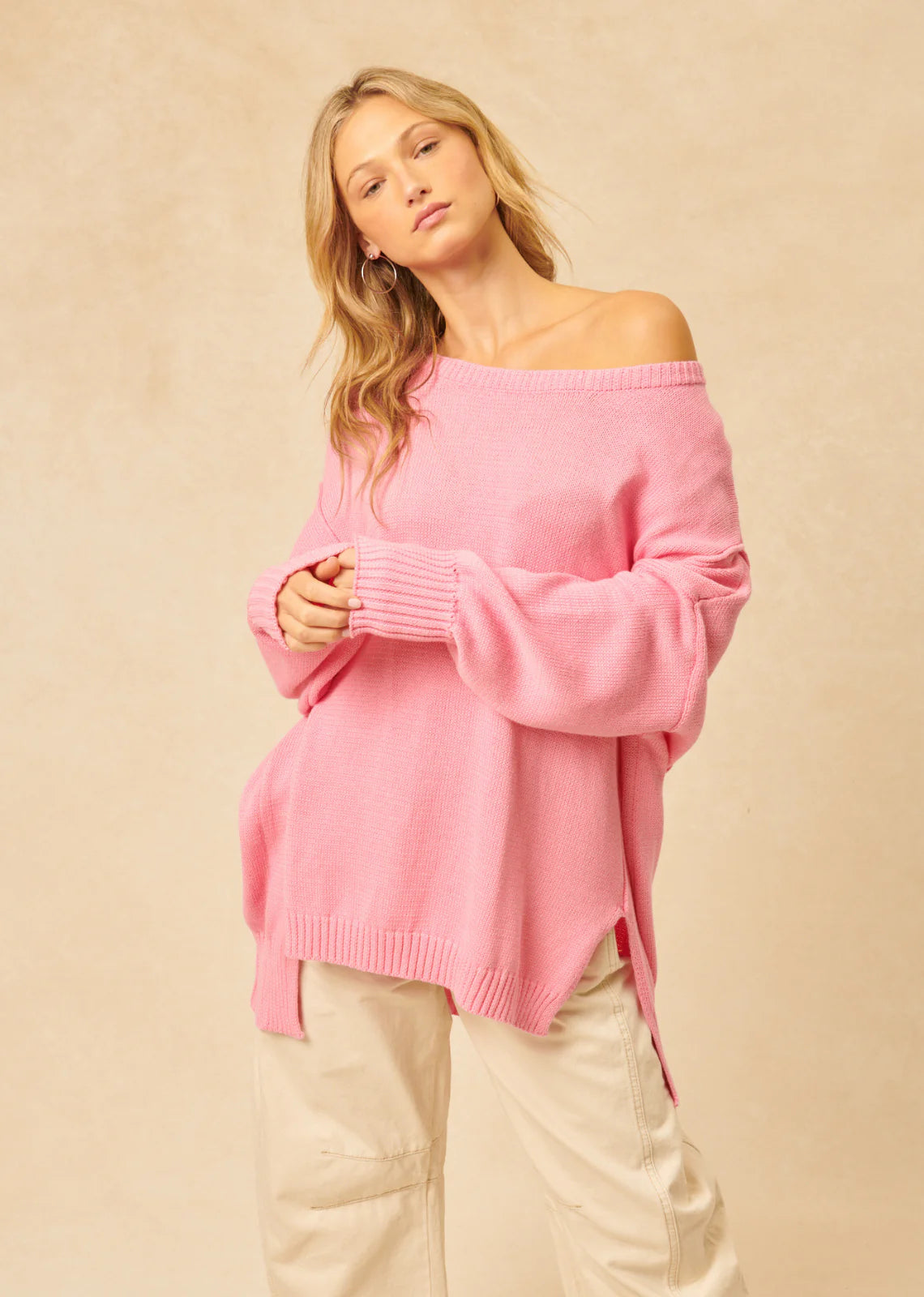 Carter Sweater in Carnation