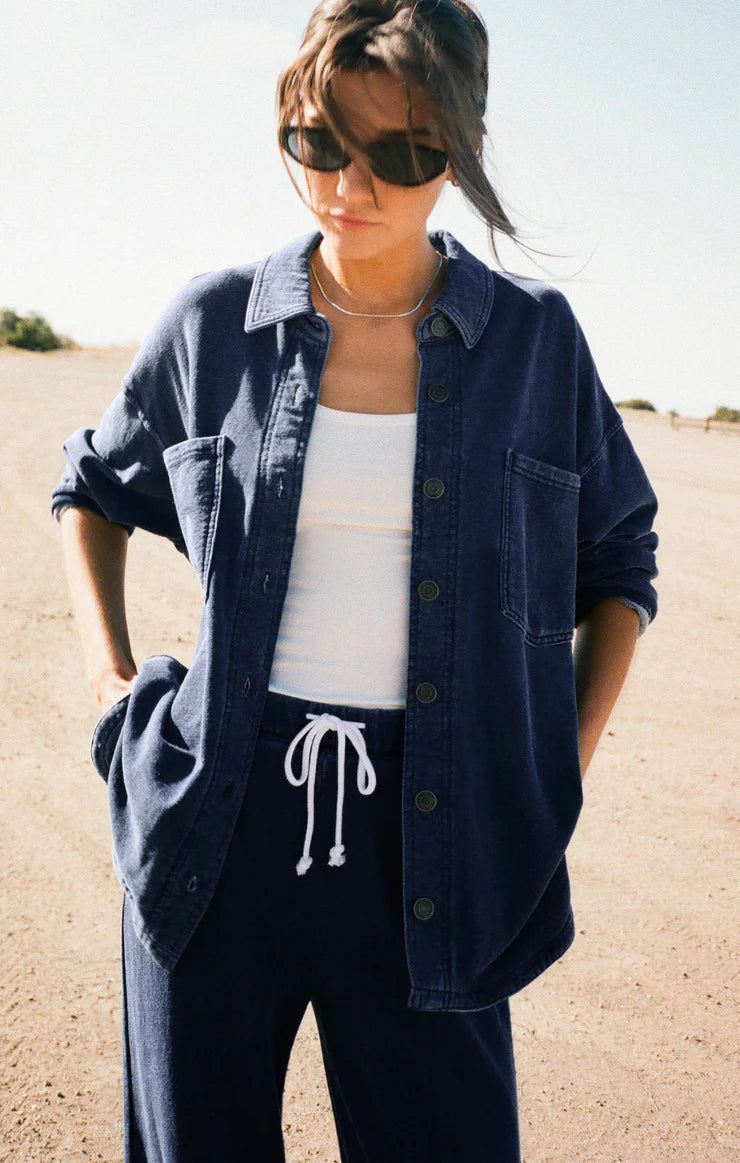 All Day Knit Denim Jacket in Indigo