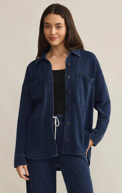 All Day Knit Denim Jacket in Indigo