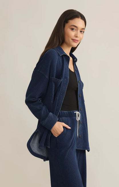 All Day Knit Denim Jacket in Indigo