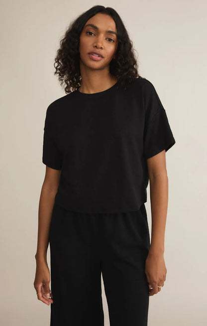 Sway Textured Cropped Tee