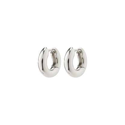 Aica Huggie Hoops-Small-Silver