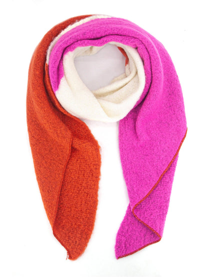 Nora Scarf in Hot Pink/Orange