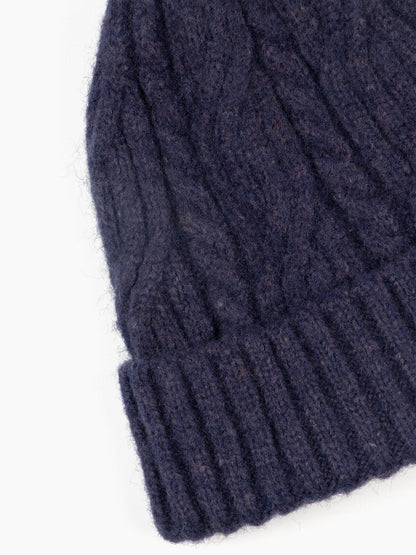 Tatum Beanie Hat in Navy Blue