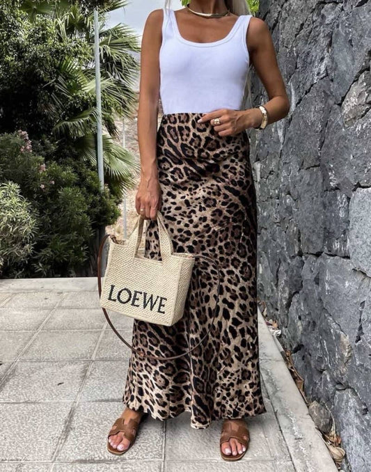 Kinsley Leopard Maxi Skirt