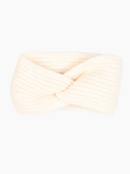 Selena Knitted Headband in Cream