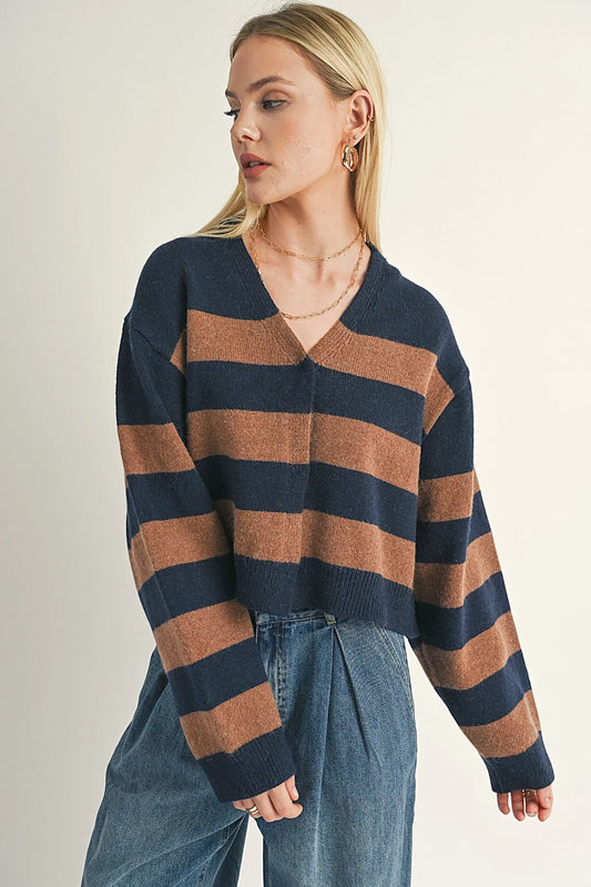 Liana Striped Cardigan