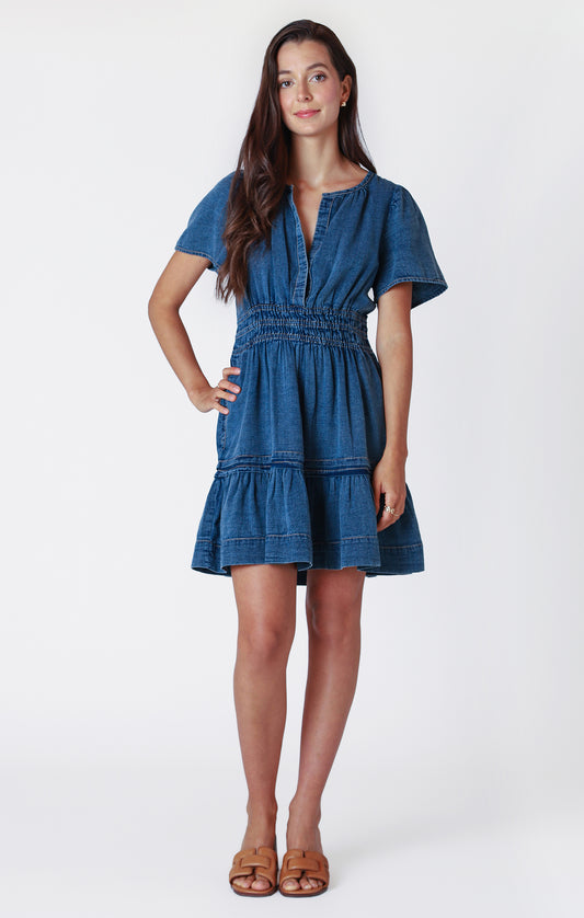 Aubrey Denim Mini Dress