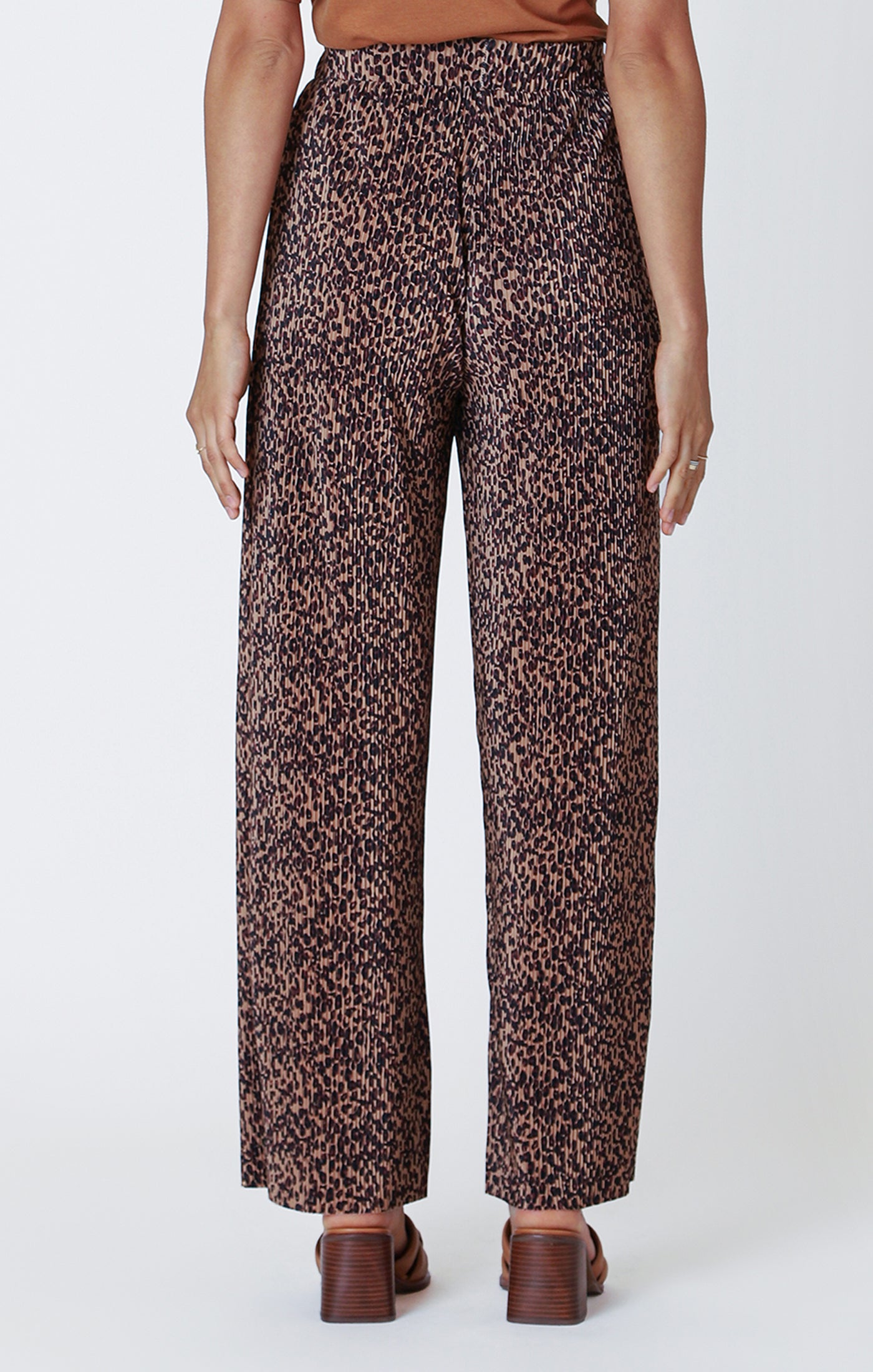 Georgia Wide Leg Leopard Pant